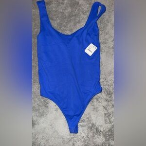 Free People Blue Bodysuit